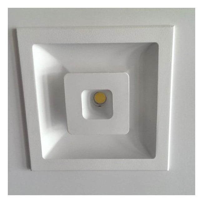 Quadratische LED-Einbauleuchte Eye square (7+7W)