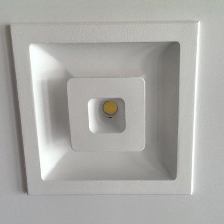 Quadratische LED-Einbauleuchte Eye square (7+7W)