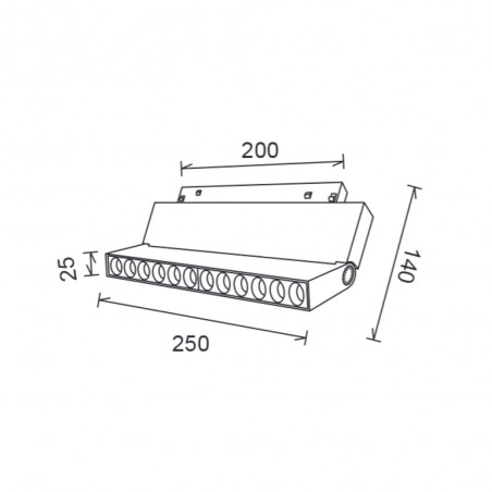 Foco LED magnético Magneto Lineal (20W)