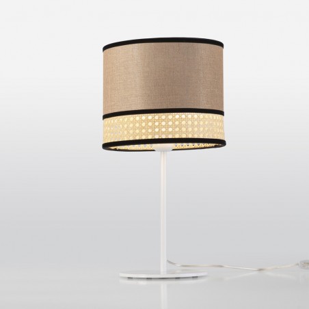 Lámpara de mesa Falenea Marrón