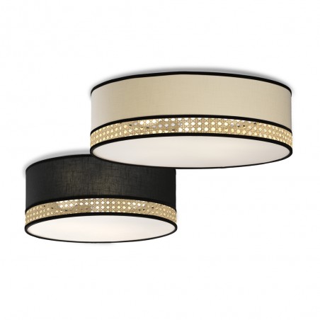 Ceiling Flush Light Falenea Beige 60 (4 lights)