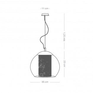 Pendant Lamp Bola Rafia 35