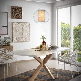 Pendant Lamp Bola Rafia 35