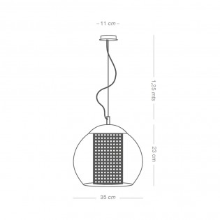 Lámpara de techo Bola Enea Blanco 35
