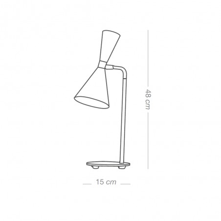 Table Lamp Supa White-Chrome