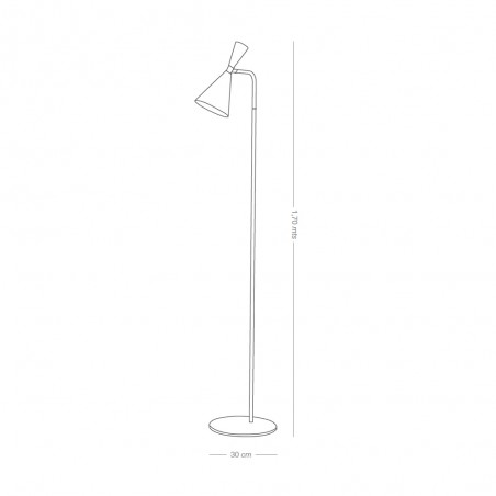 Floor Lamp Supa Black-Chrome
