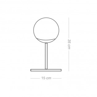 Lámpara de mesa Rodisa Negro-Cobre