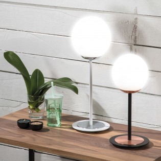 Lámpara de mesa Rodisa Blanco-Cromo