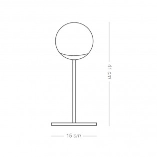 Lámpara de mesa Rodisa Blanco-Cromo