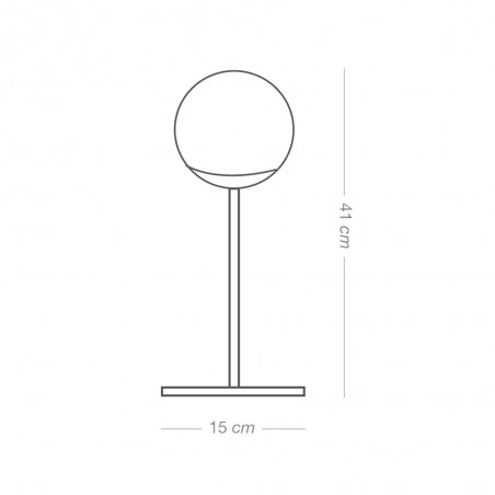 Lámpara de mesa Rodisa Blanco-Cromo