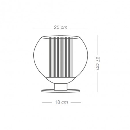 Lámpara de mesa Bola Cuerda 25