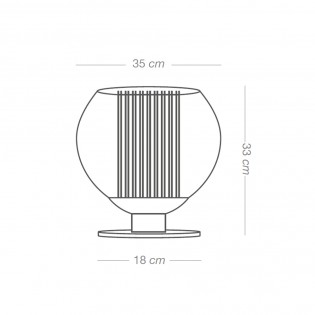 Lámpara de mesa Bola Cuerda 35
