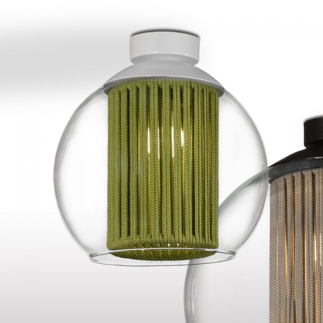 Plafón de techo Bola Cuerda Verde 25