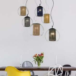 Ceiling Lamp Bola Rope Indigo 25