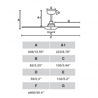 Ceiling Fan Heywood S White