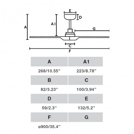 Ceiling Fan Heywood S White