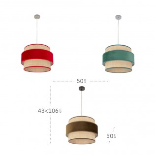 Pendant lamp Reyes (2 Lights)
