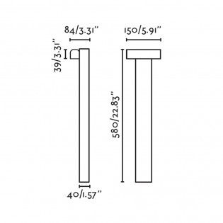 Outdoor LED Bollard Lamp Balic CCT (8W)