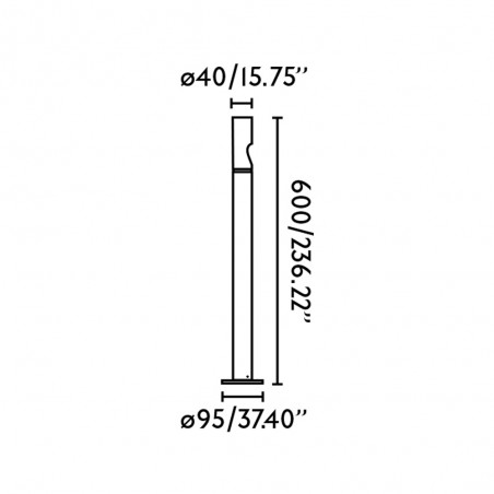 Outdoor LED Bollard Lamp Bezel (8W)