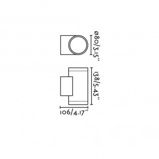 Outdoor LED Wall Lamp Tond (2x6W)