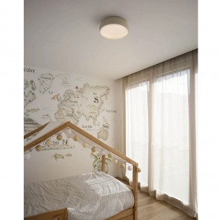 LED Ceiling Flush Light Shoku Grey (24W)