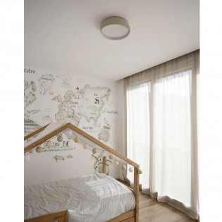 LED Ceiling Flush Light Shoku Grey (24W)