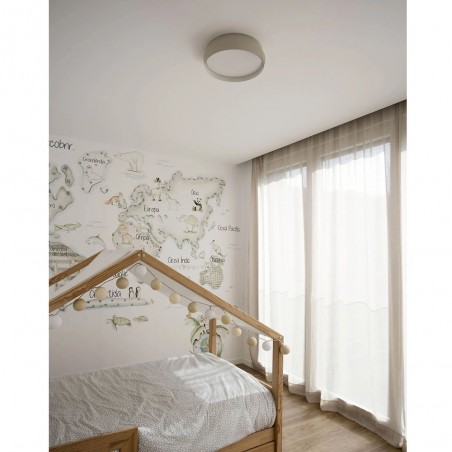 Plafón de techo LED Shoku Gris (24W)