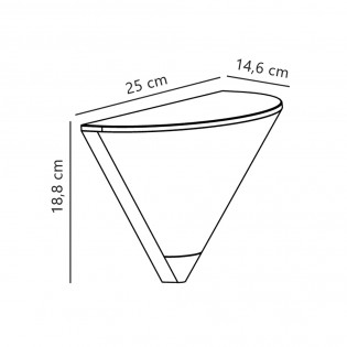 Aplique de pared de exterior Noorstad