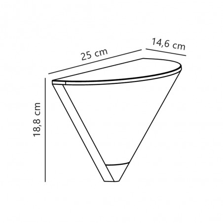 Aplique de pared de exterior Noorstad