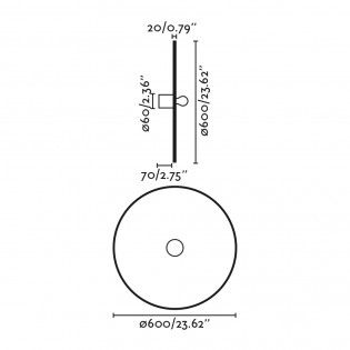 Aplique de pared Costas 60