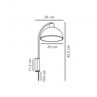 Aplique de pared Ellen