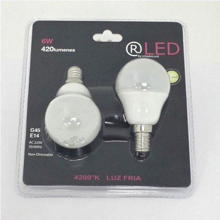 Pack 2x Bombillas LED 6W E14