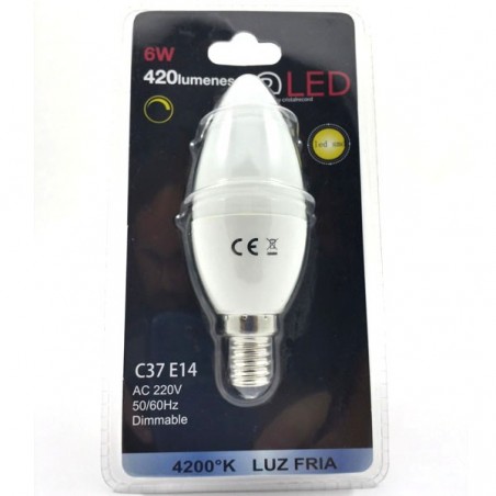 Light bulb led Candle 6W E14 - adjustable