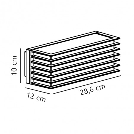 Alique de pared de exterior Fluctus (2 luces)