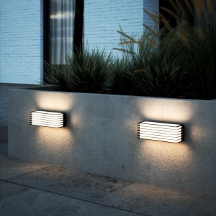 Alique de pared de exterior Fluctus (2 luces)