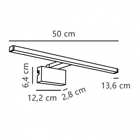 Aplique LED para baños Marlee 4000K (8.9W)
