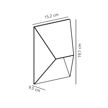 Aplique exterior galvanizado Pontio 15