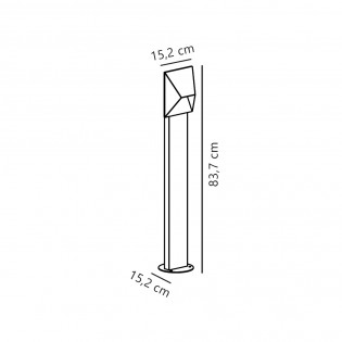 Outdoor Galvanised Bollard Lamp Pontio