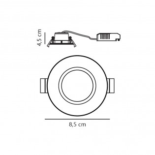 Tiaki LED-Einbaudownlight für den Außenbereich (8,6 W)