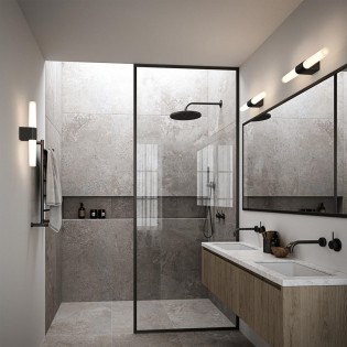 Bathroom's LED Wall Lamp Helva Double Basic (9W)