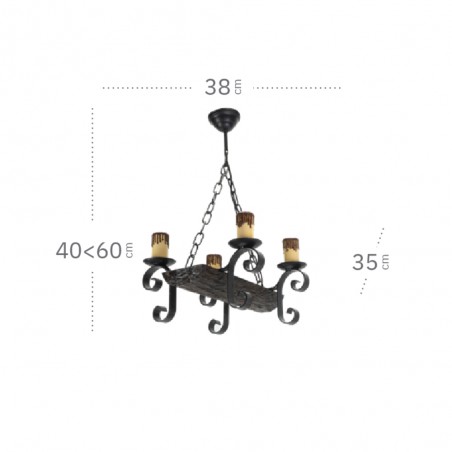Pendant lamp Tronco