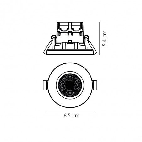 Outdoor LED recessed light Fremont 2700K 3-Kit (4.5W)