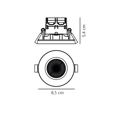 Outdoor LED recessed light Fremont 4000K 3-Kit (4.5W)