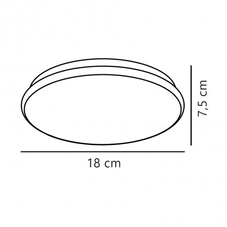 LED ceiling light for bathrooms Montone (5W)