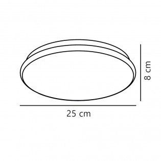 LED ceiling light for bathrooms Montone (8W)