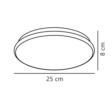 LED ceiling light for bathrooms Montone (8W)