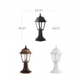 Outdoor Pedestal Lamp Valence Albahaca