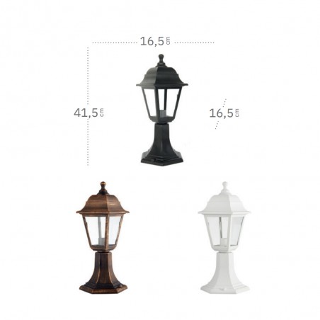 Outdoor Pedestal Lamp Valence Albahaca
