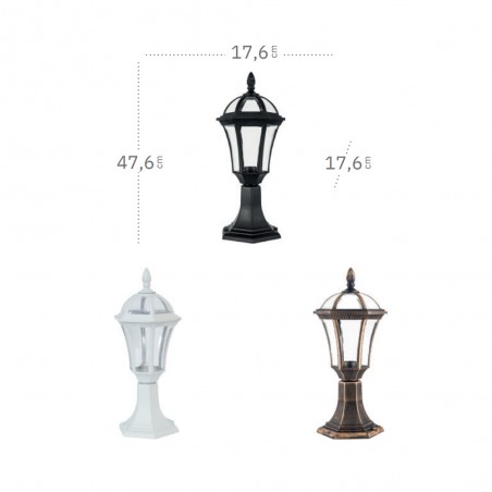 Outdoor Pedestal Lamp Valence Comino