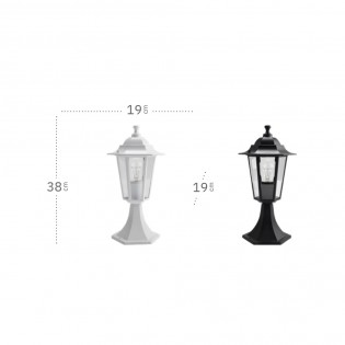 Outdoor Pedestal Lamp Valence Auriga